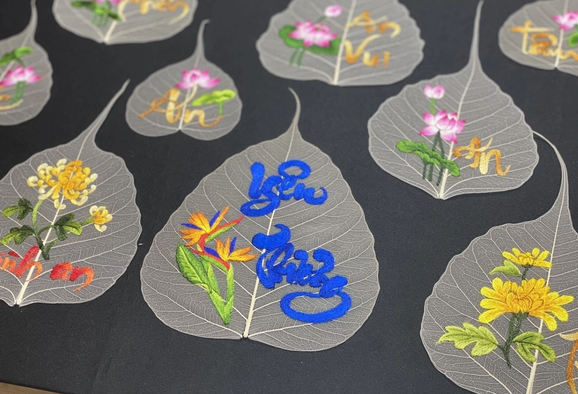 Sự Độc Đáo Của Nghệ Thuật Thêu Trên Lá Bồ Đề.png